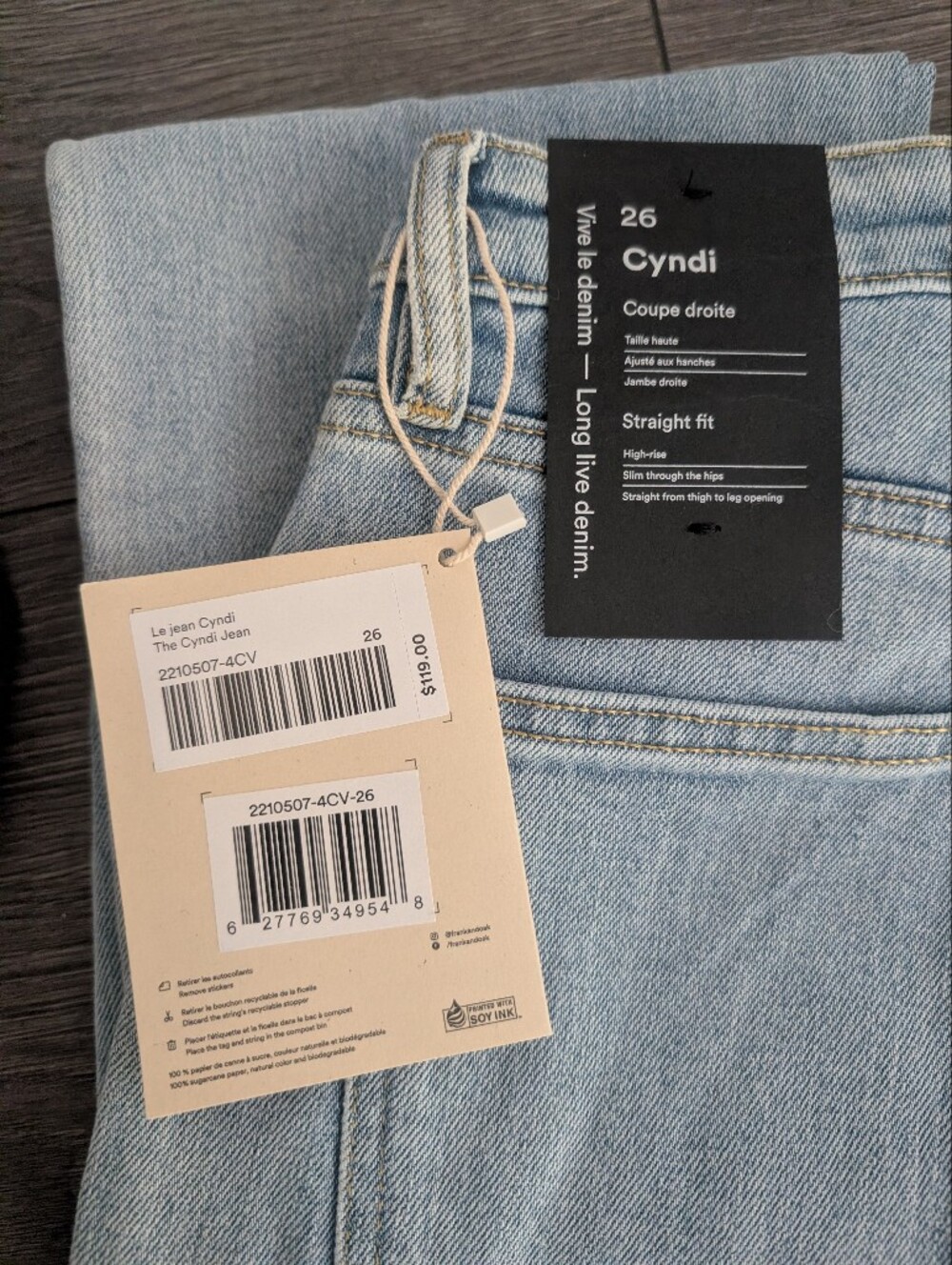 Straight Fit Women's Jeans - Light Blue